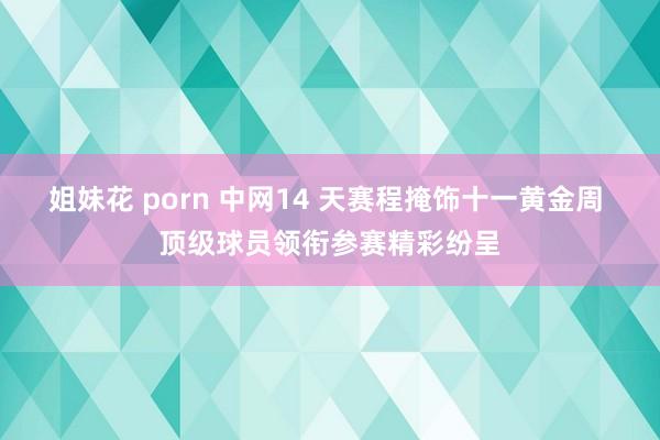 姐妹花 porn 中网14 天赛程掩饰十一黄金周 顶级球员领衔参赛精彩纷呈